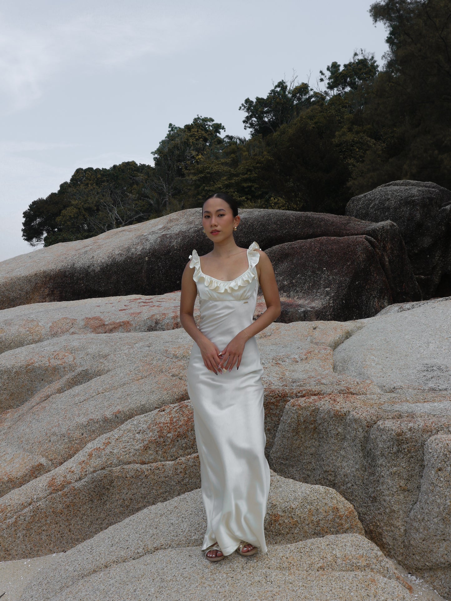 Syrena Maxi Dress in Ivory