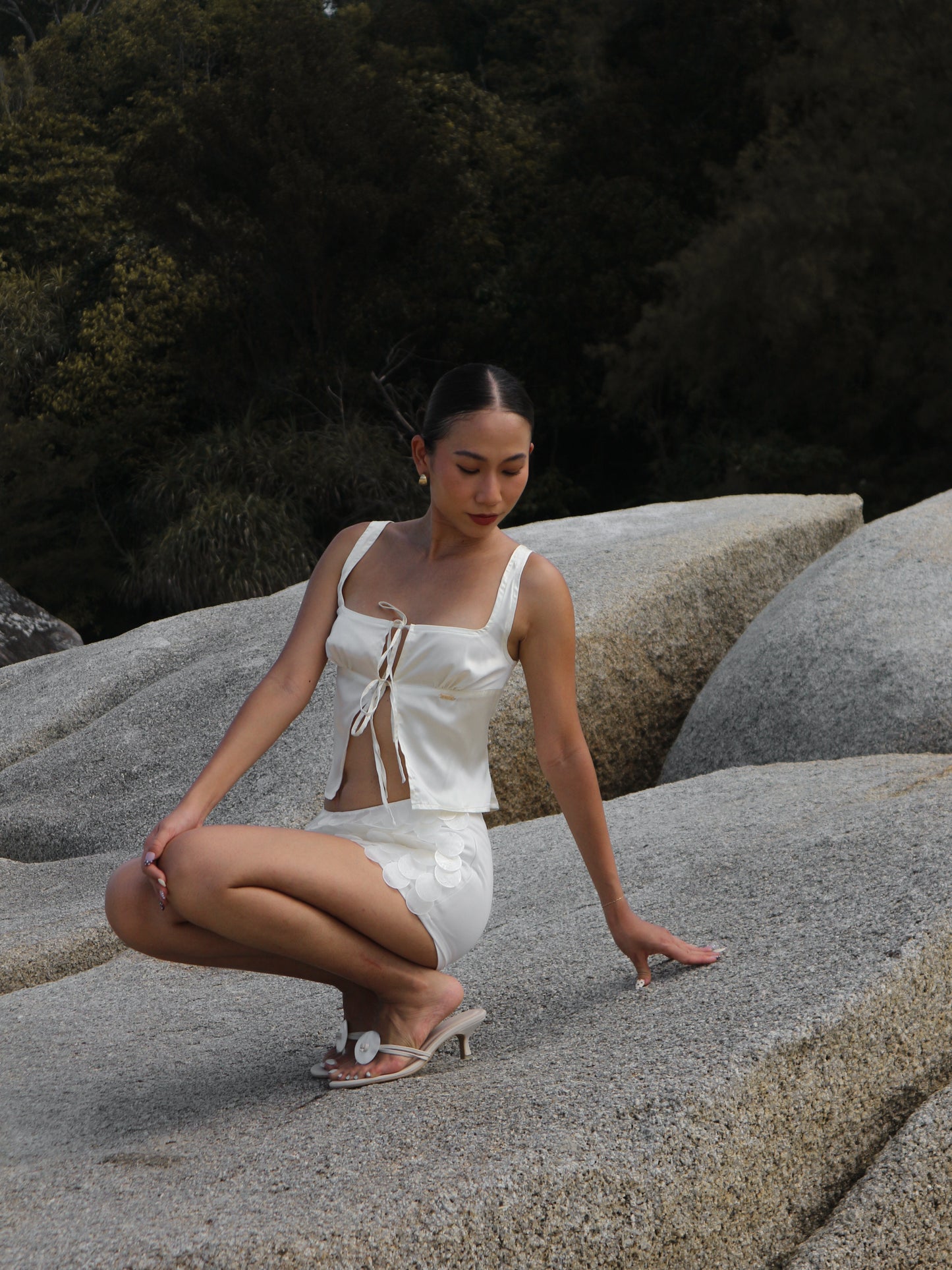 Delphine Top in Ivory