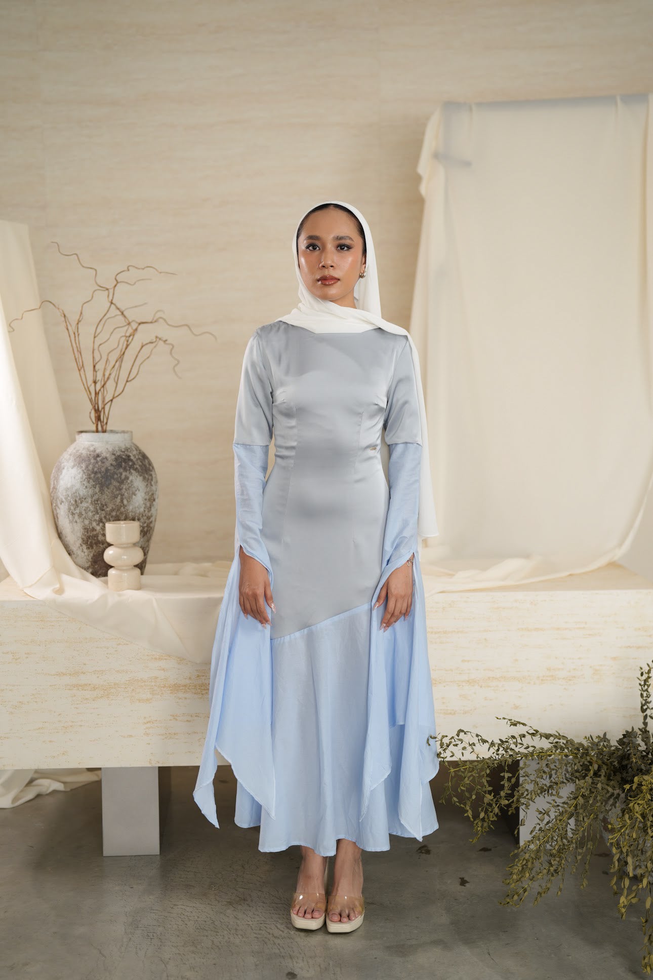 Zareya Dress in Blue Iris