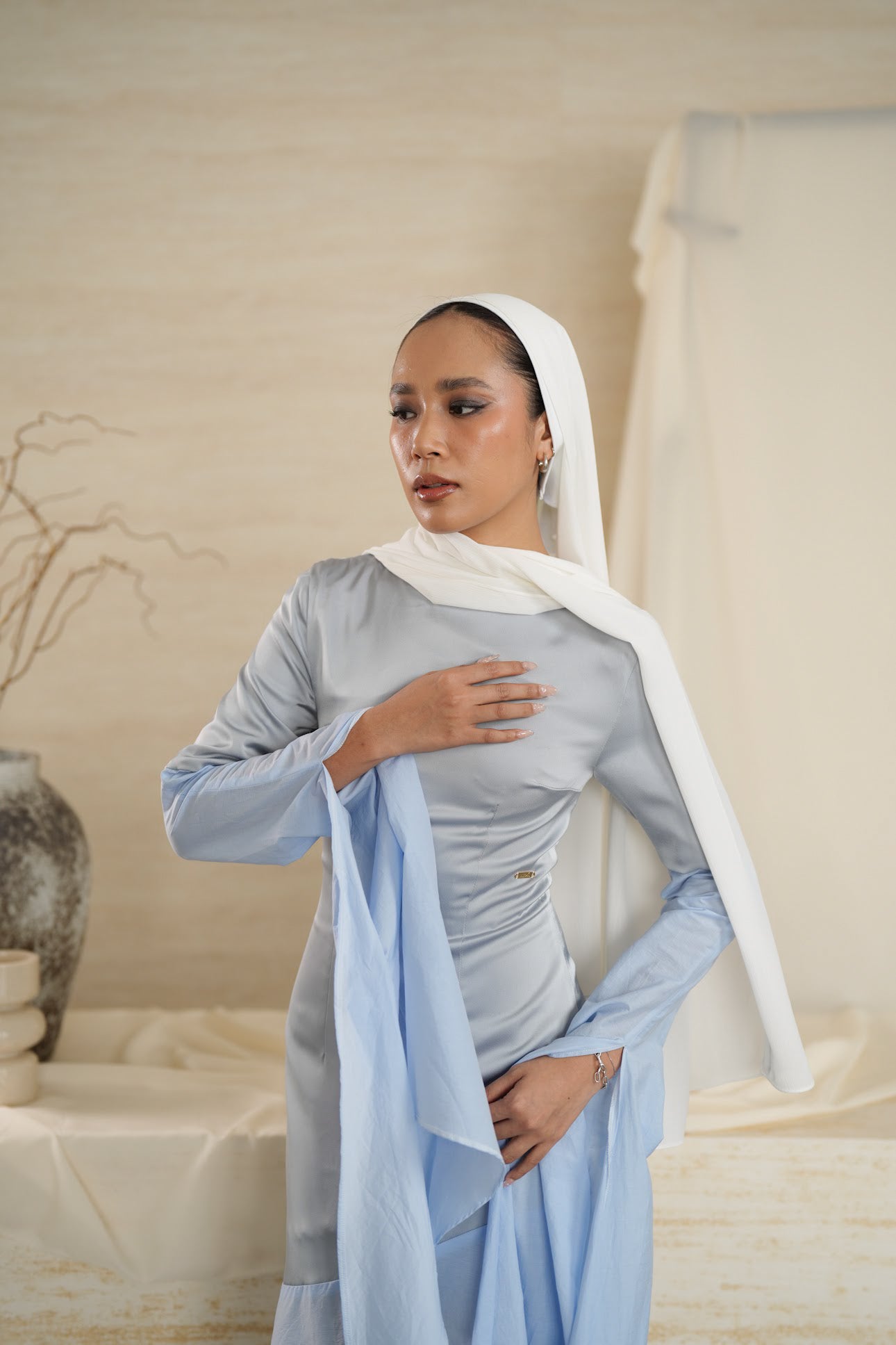 Zareya Dress in Blue Iris