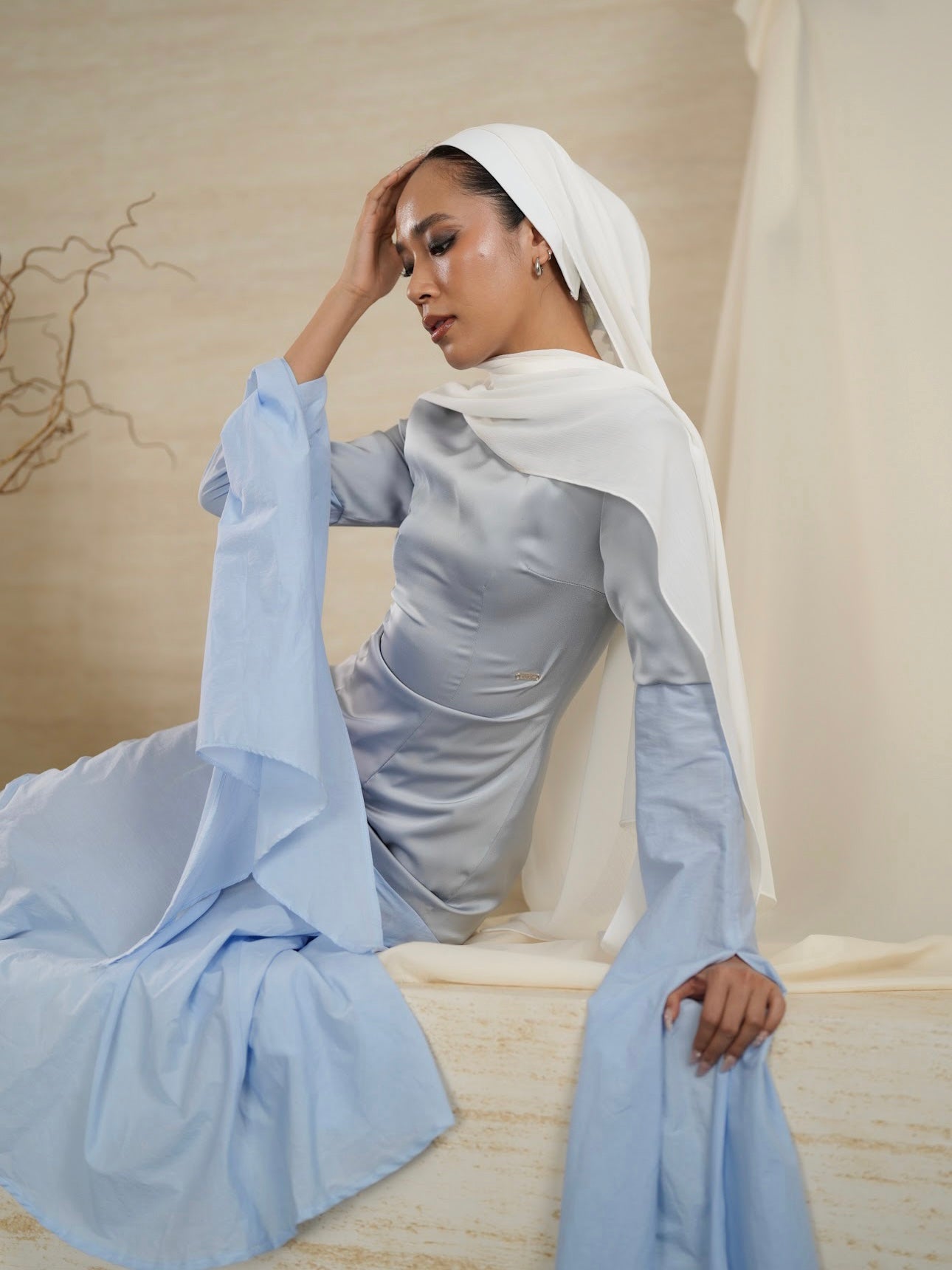 Zareya Dress in Blue Iris