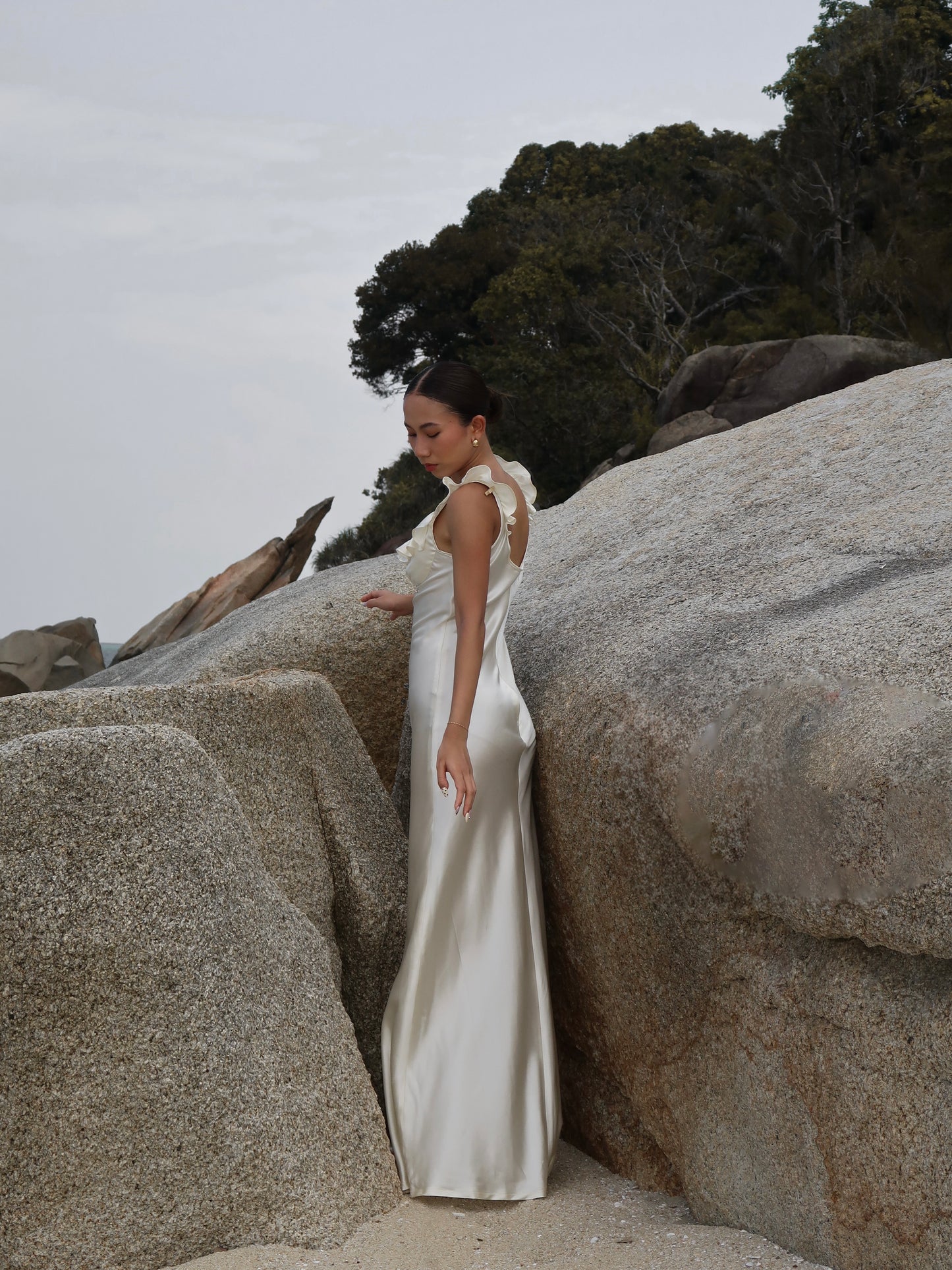 Syrena Maxi Dress in Ivory