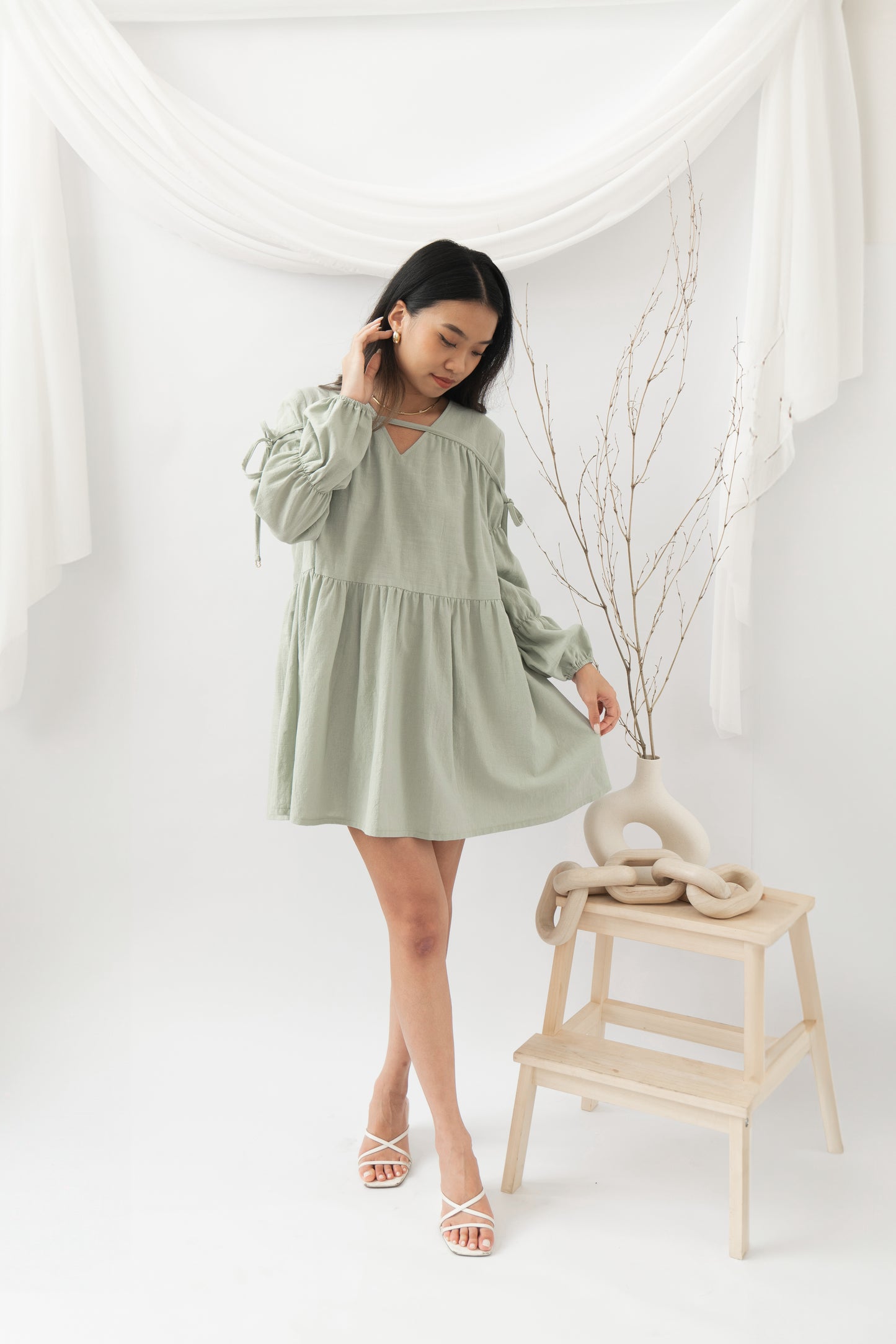 Nori Dress in Sage