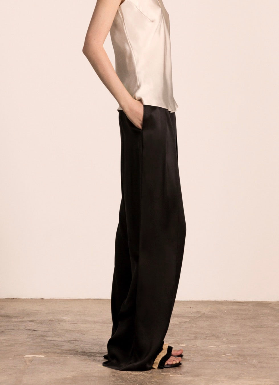 Mills High Waisted Pleated Pants