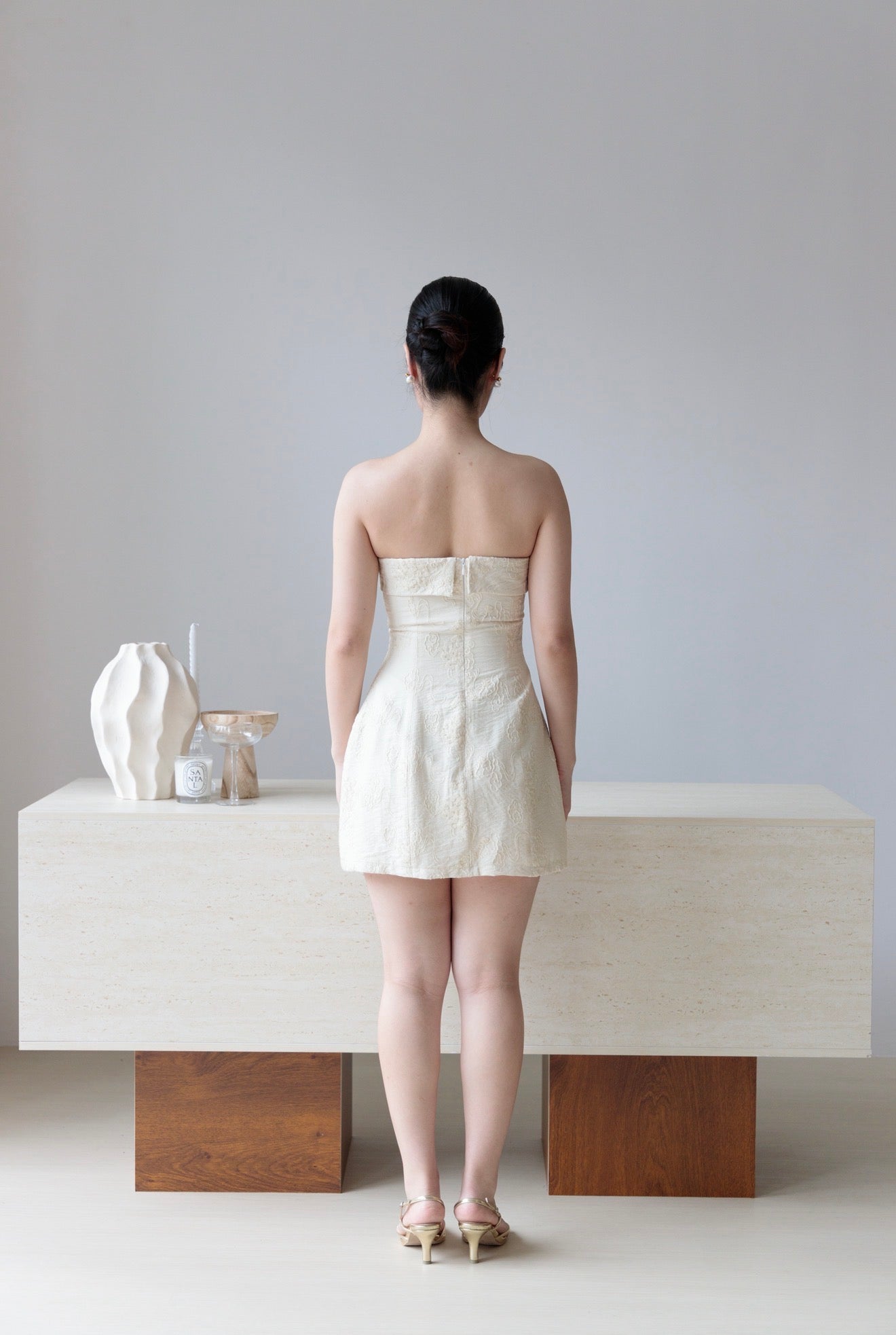 Freesia Hourglass Dress | Ivory