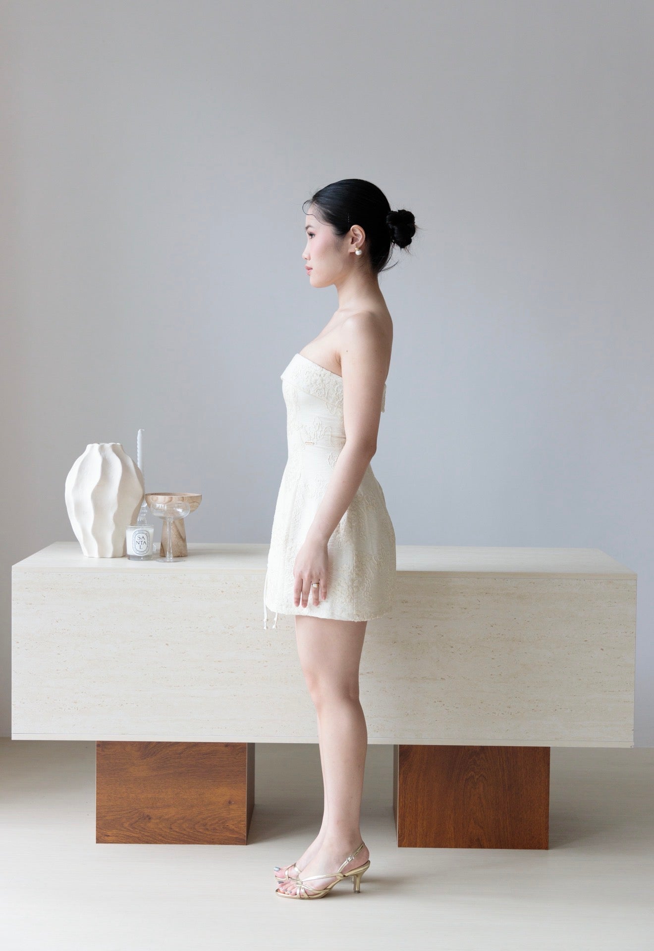 Freesia Hourglass Dress | Ivory