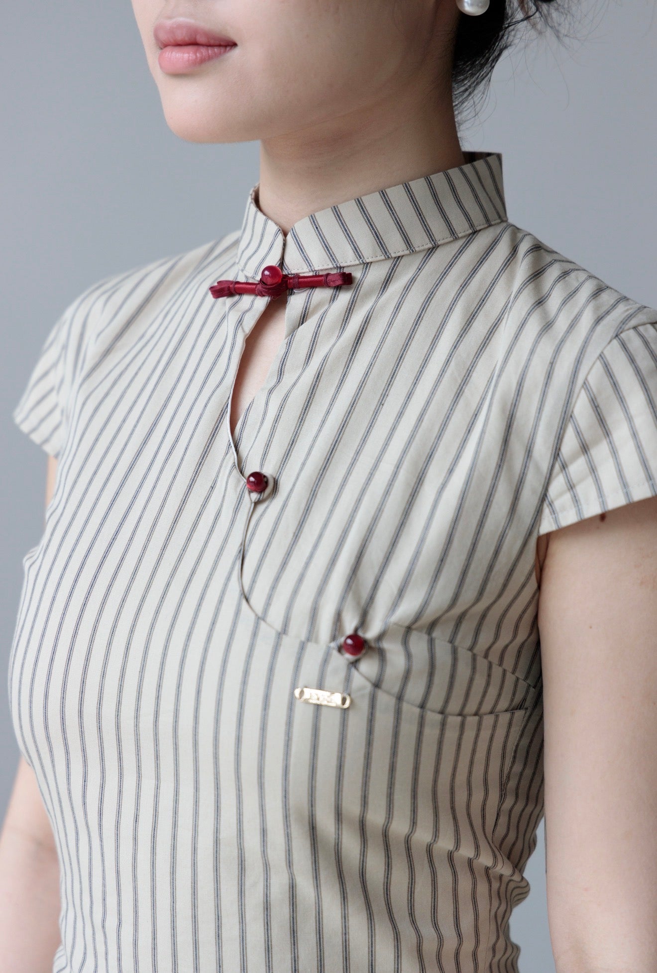 Poppy Striped Two-piece Set | Rustic Brown